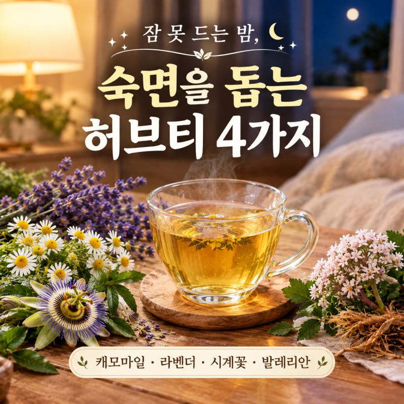 불면증에 좋은 차 추천! 잠 못 드는 밤, 숙면에 도움 되는 허브티 4가지