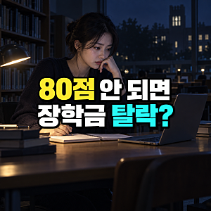 국가장학금 학점 80점 안 되면 탈락? C학점 경고제 2회·12학점 기준