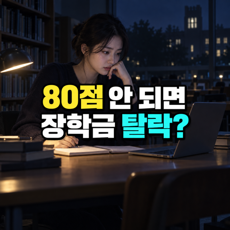 국가장학금 학점 80점 안 되면 탈락? C학점 경고제 2회·12학점 기준