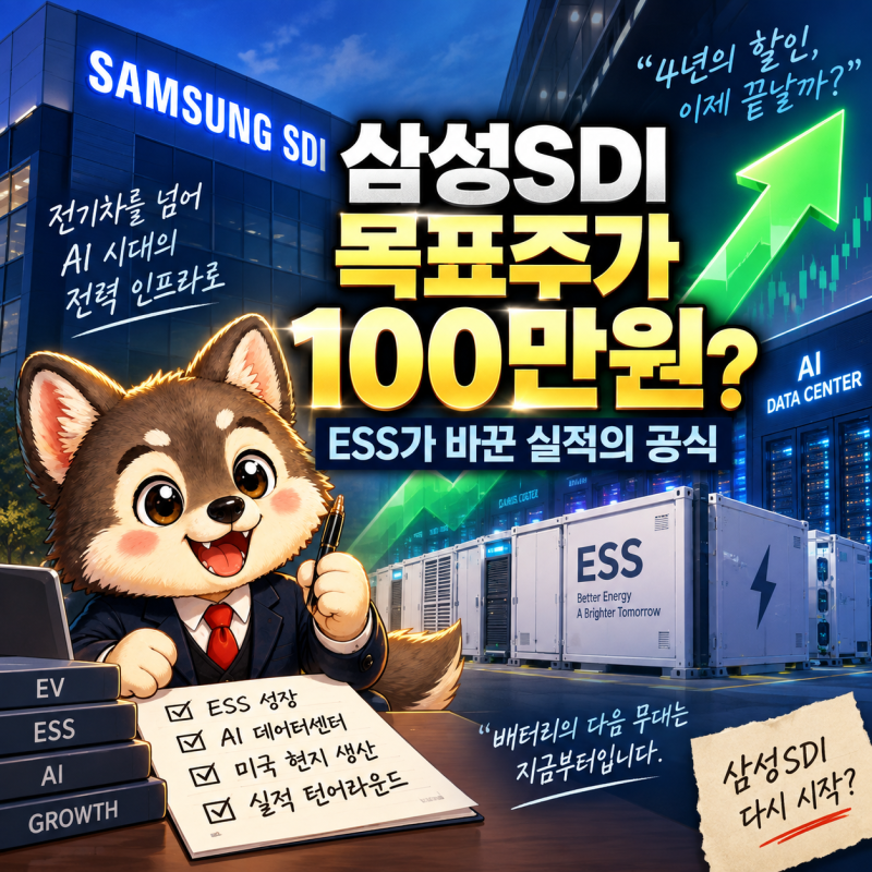 삼성SDI 주가 전망, 7분기 만에 흑자전환…ESS가 만든 반전