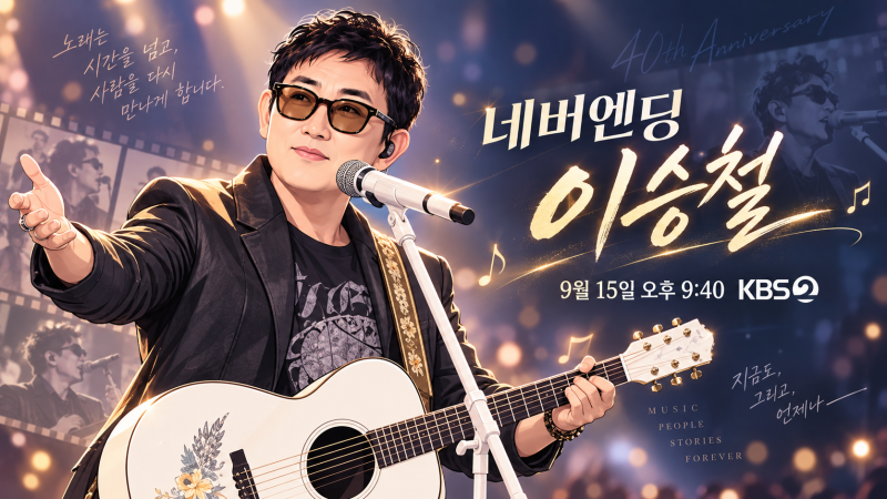 이승철 40주년 네버엔딩 이승철, KBS 다큐부터 9월 24일 공연까지 일정 총정리