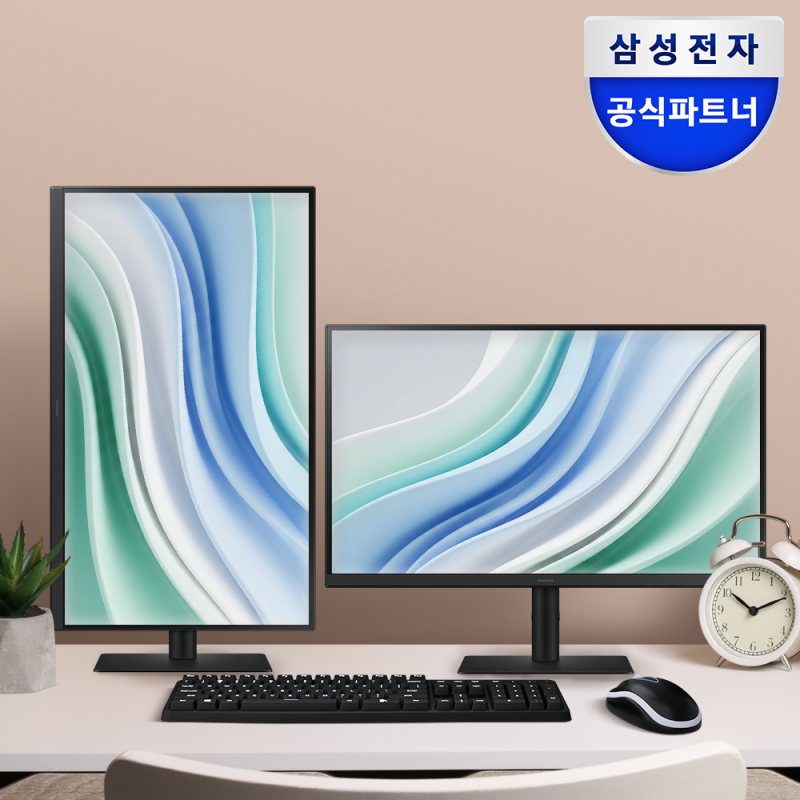 컴퓨터모니터 27인치 고민이라면, 삼성뷰피니티s6 세로 전환에서 갈립니다