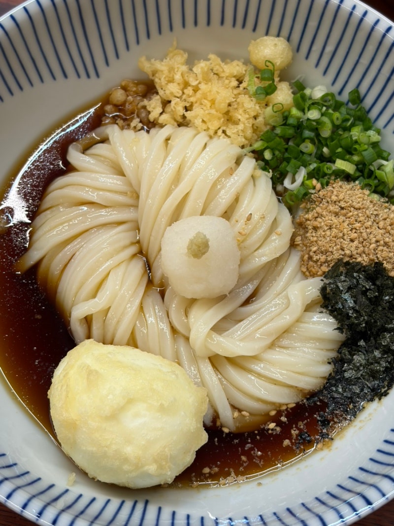 경주 박신우제면소 간장비빔우동(붓가케) 야채튀김 솔직후기 (+주차방법)