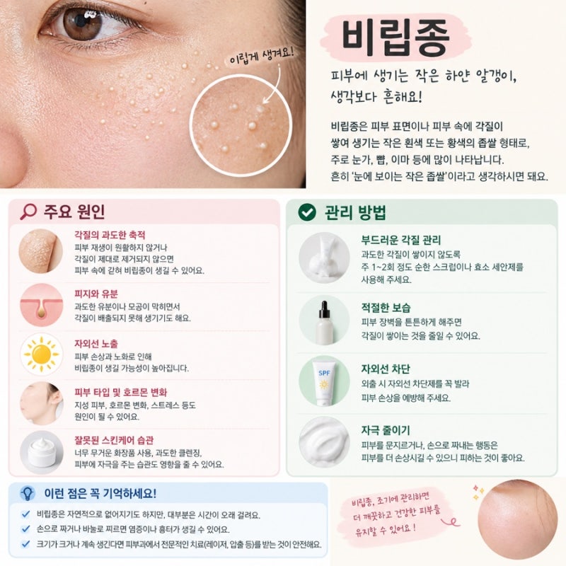 비립종 제거 크림 효과 있나요? 바늘로 집에서 제거해도 될까? 피부과에서는 어떻게 없애나....