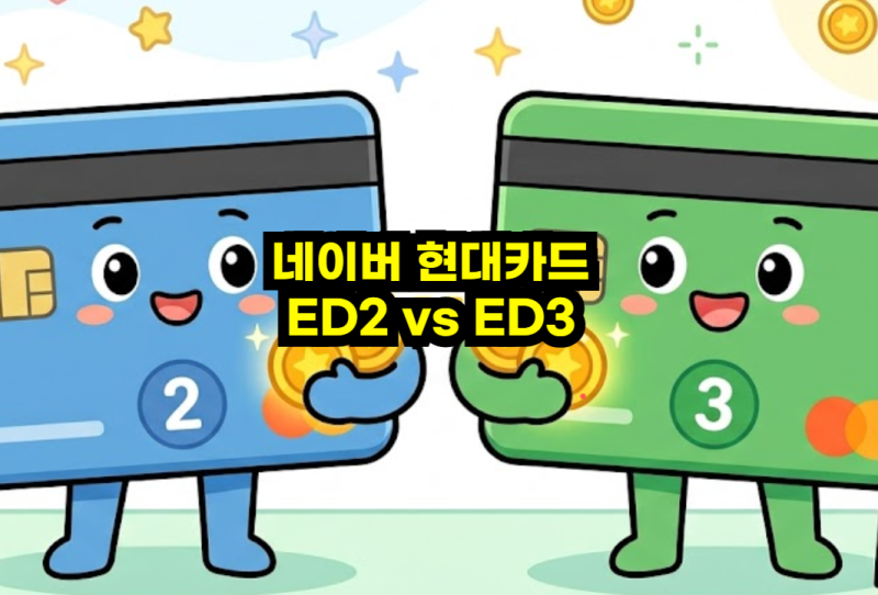 네이버 현대카드 에디션2 vs 에디션3 비교, 갈아타야 할까?