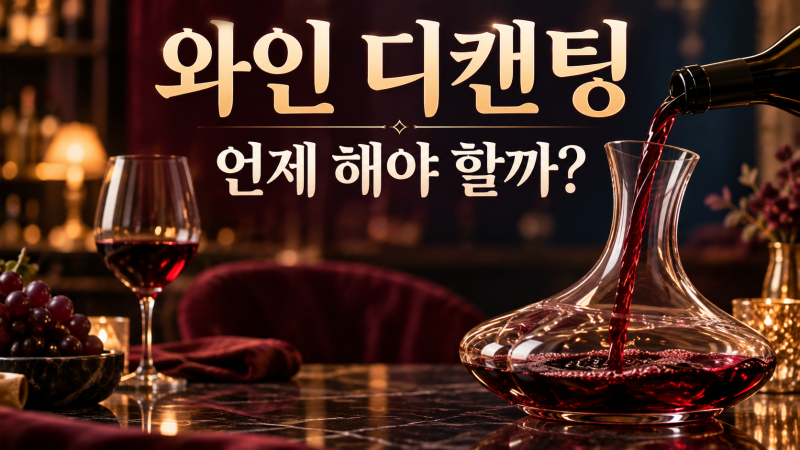와인 디캔팅은 왜 할까? 필요한 와인과 올바른 방법 총정리
