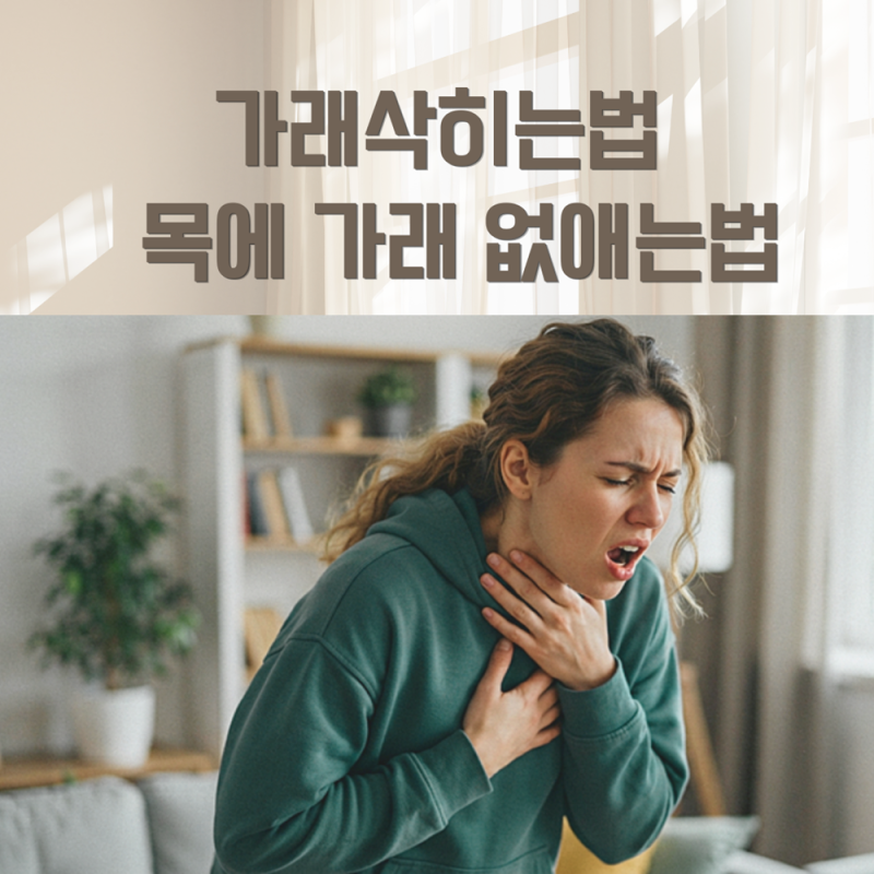 가래삭히는법과 목에 가래 없애는법