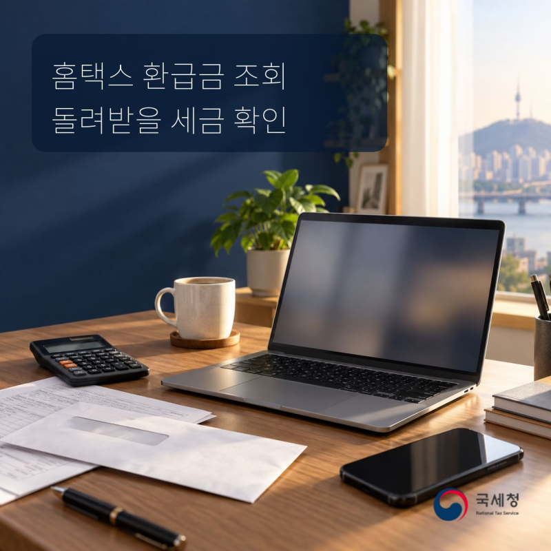 홈택스 환급금 조회 방법, 돌려받을 세금 있는지 확인하기