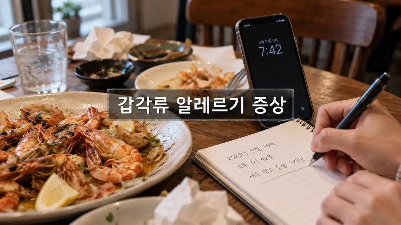 새우 한입 먹고 응급실 갈 수도? 갑각류 알레르기 위험 신호