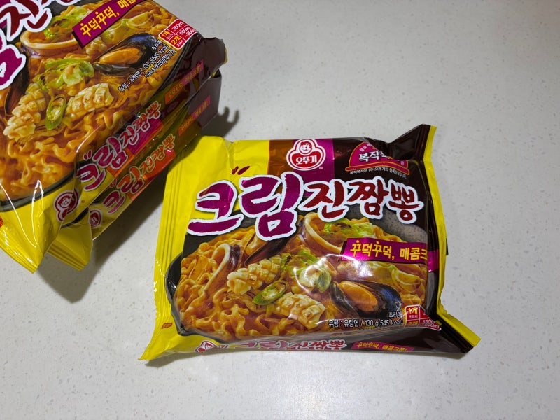 요즘 핫하다길래 먹어봤어요｜오뚜기 크림진짬뽕 솔직 후기
