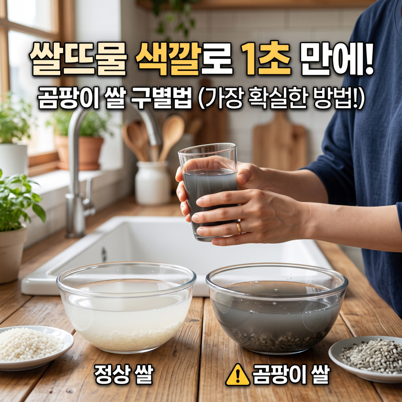 우리 집 쌀 곰팡이일까? 쌀 씻을 때 '이 색깔' 나오면 당장 버리세요