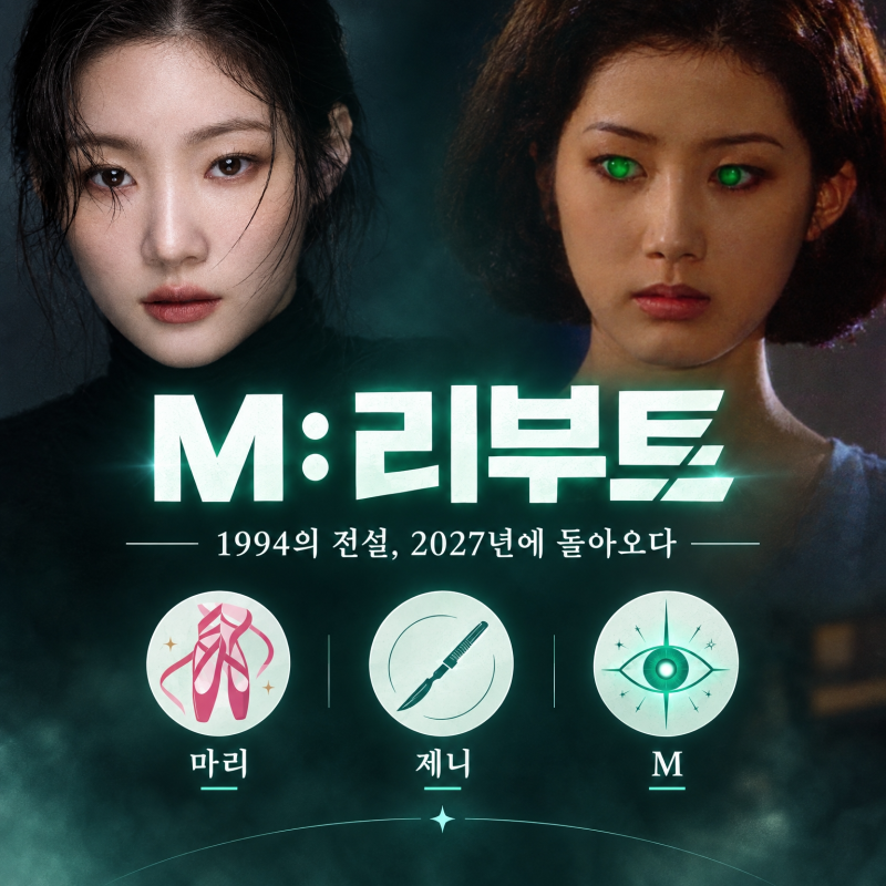 M 리부트 정채연 1인 3역 확정｜33년 만에 돌아오는 심은하 초록 눈의 공포