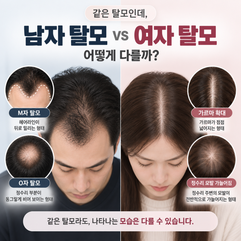 여성 탈모, 남자랑 뭐가 다를까? 가르마가 넓어졌다면 주목!