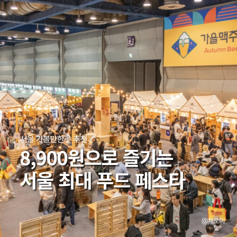 서울 실내 데이트 전시회 가볼만한곳 삼성 코엑스 놀거리 2026 푸드위크 코리아