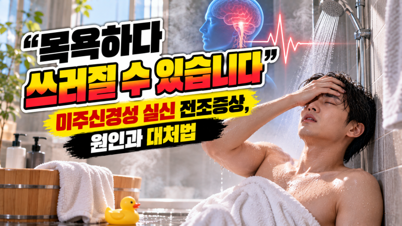 미주신경성 실신 전조증상 5가지 “그냥 빈혈이 아닐 수 있습니다”