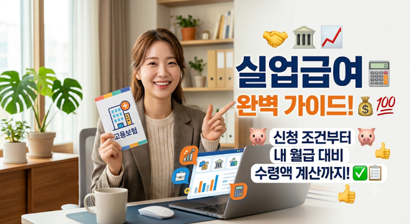 실업급여 신청 조건부터 수급액 계산방법