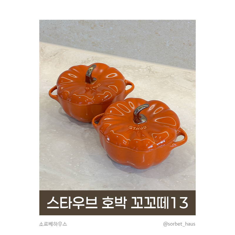 [스타우브] 호박 꼬꼬떼 13cm 내돈내산 장단점 솔직 후기