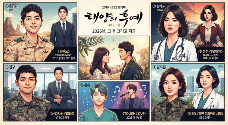 Current Status of 5 Actors from "Descendants of the Sun"