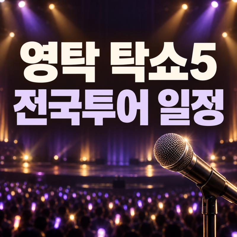 2026 영탁 콘서트 탁쇼5 신곡 최초공개까지?전국투어 일정·서울 티켓 가격·예매 방법 정리