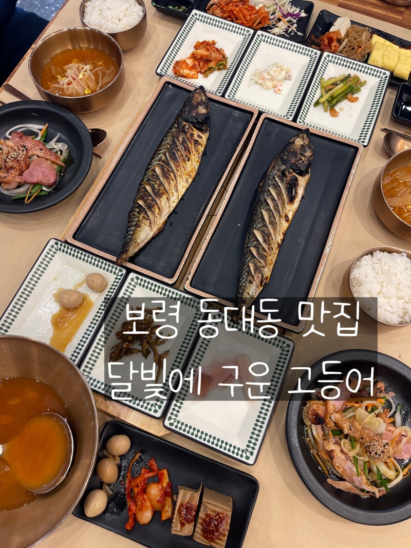 보령 맛집 동대동 달빛에구운고등어 생선구이 추천