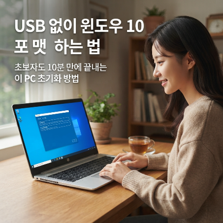 USB 없이 윈도우 10 포맷하는 법: PC 초기화로 10분 만에 새 노트북처럼!
