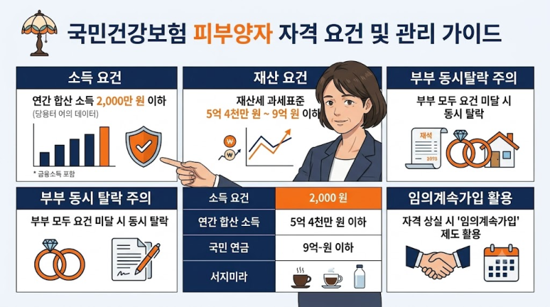 국민연금 167만 원 넘자마자 부부 건보료 싹 다 터졌다? 2026 피부양자 탈락 기준과 방어책