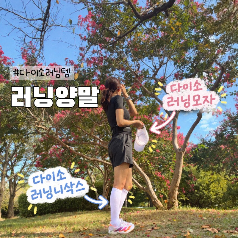 다이소 러닝양말 직접 신고 뛰어 본 가성비 러닝템 후기