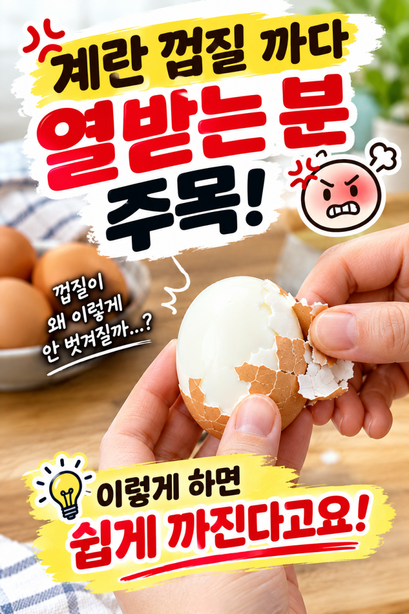 실패 없는 반숙·완숙 계란 삶기: 물 온도부터 껍질 까기까지 완벽 가이드