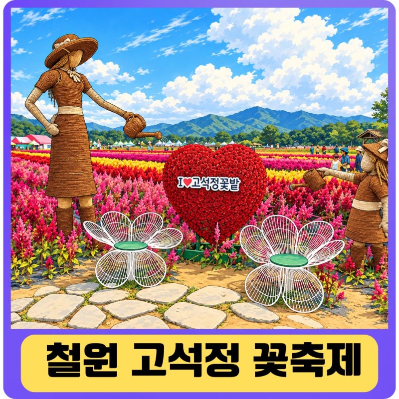 추석 연휴 가볼만한곳 철원 고석정 꽃축제 가을꽃 나들이