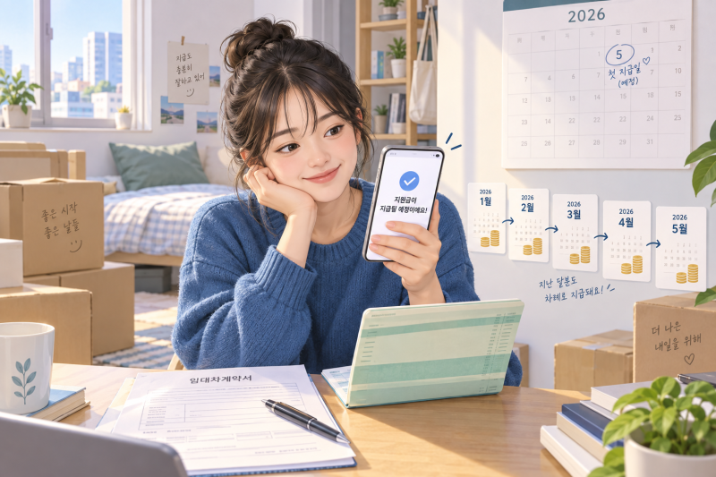 2026 청년월세지원 지급일, 9월 선정 뒤 5개월분은 언제?