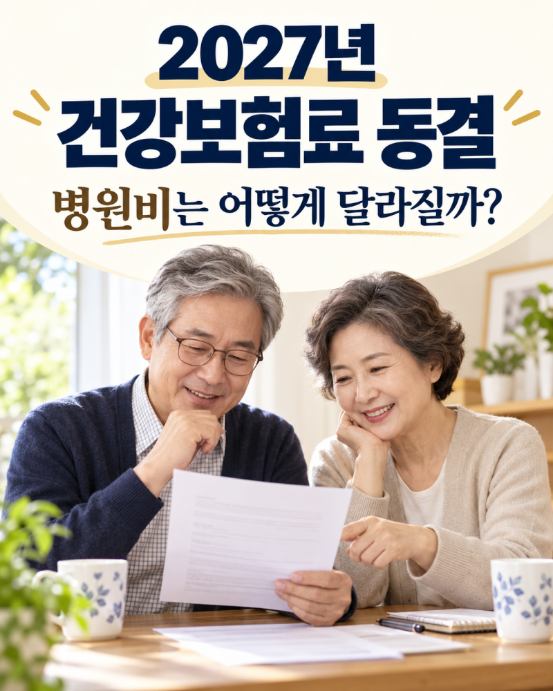 2027년 건강보험료 7.19% 동결, 내 보험료와 병원비는 어떻게 달라질까?