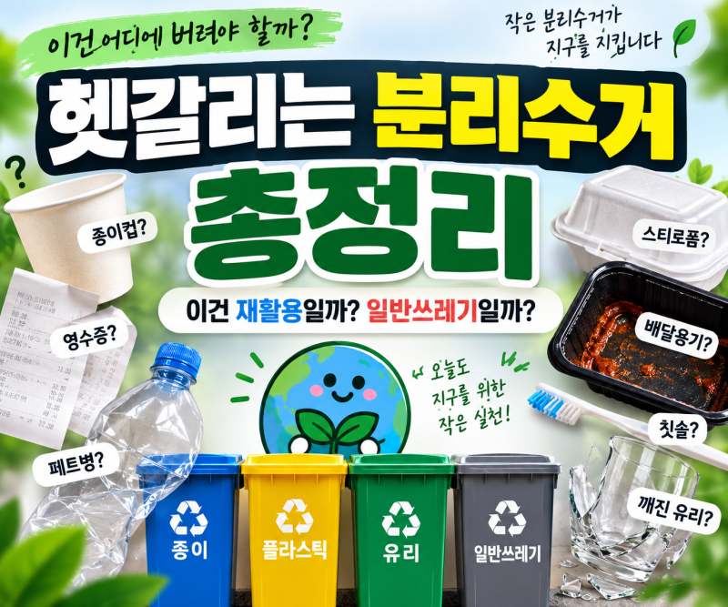 헷갈리는 분리수거 총정리이건 재활용일까 일반쓰레기일까? BEST 20