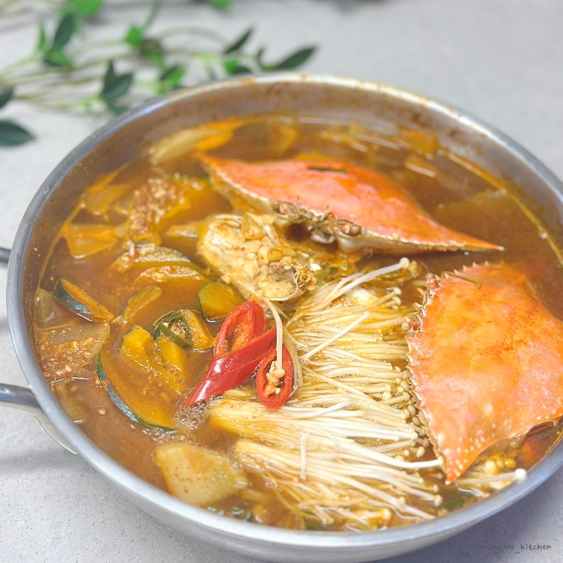 꽃게탕 끓이는 법 꽃게 손질법 양념 레시피