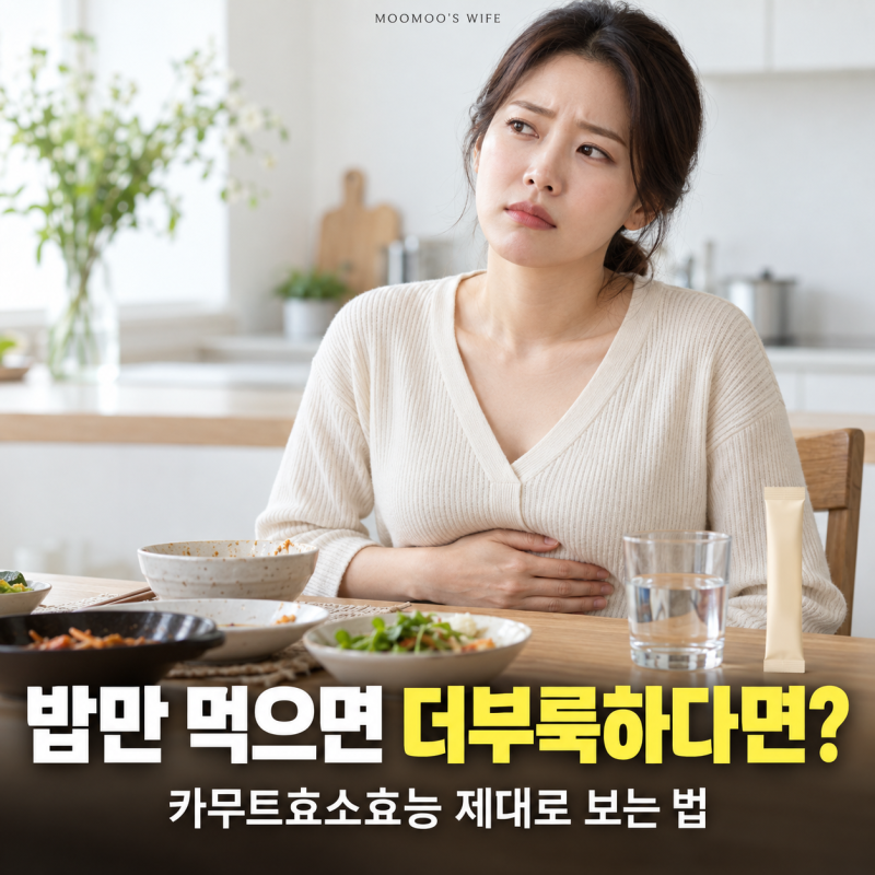 카무트효소효능 더부룩할때 핵심은?