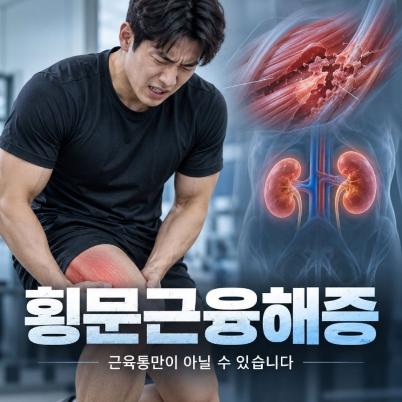 횡문근융해증 원인 증상 주황색 소변 색깔 변화 주의