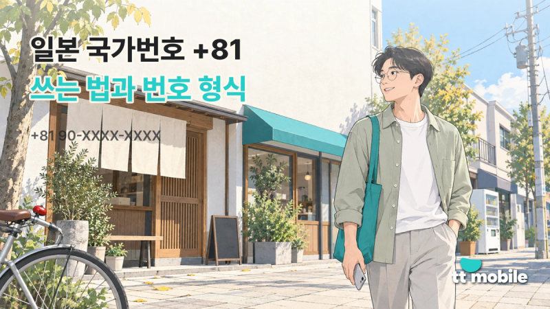 일본 국가번호 +81 쓰는 법과 일본 전화번호 형식 정리