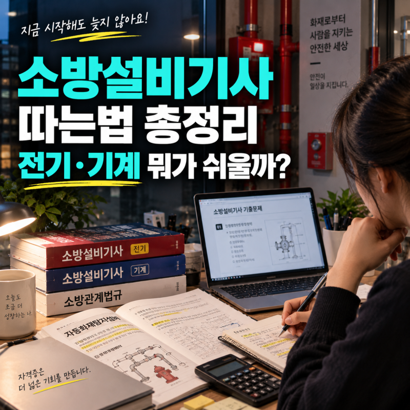 소방설비기사 따는법｜전기·기계 뭐가 쉬울까? 응시자격·합격률·시험 준비 총정리