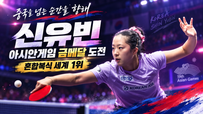 신유빈 아시안게임 4종목 출전｜임종훈과 혼복 세계 1위, 중국 넘어 금메달 도전
