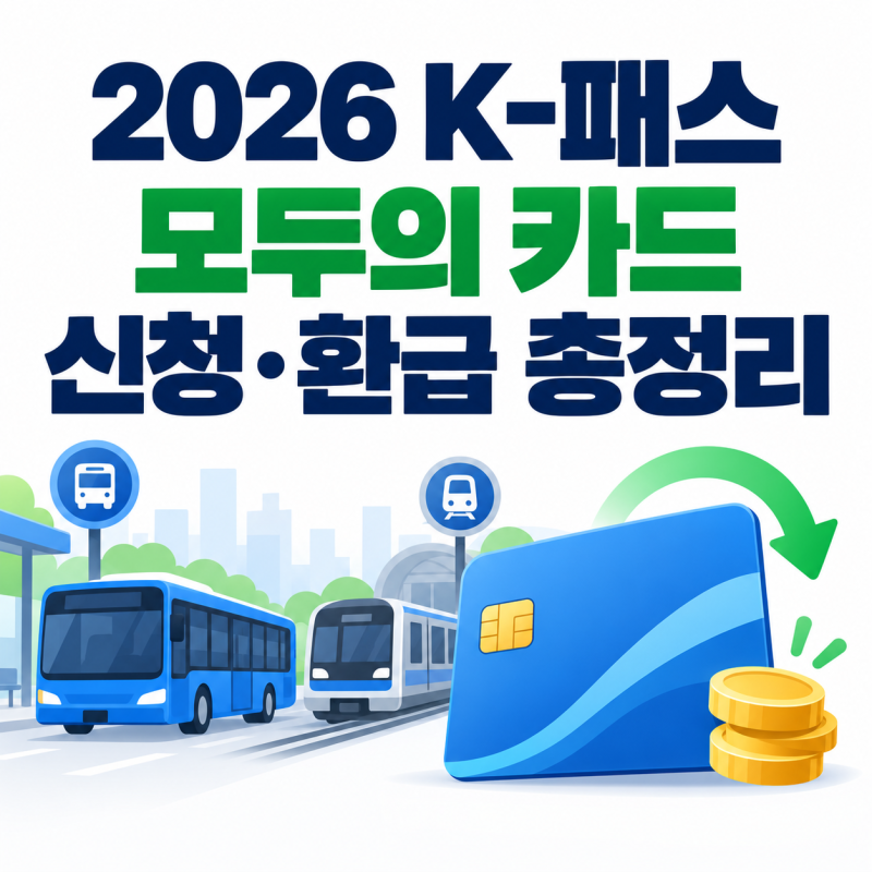 2026 K-패스 모두의 카드 신청방법과 환급 기준｜9월 반값 혜택 놓치지 마세요
