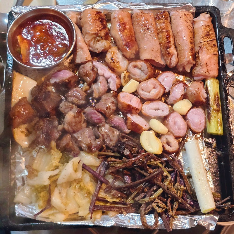 숙대입구 맛집 상록수 연탄구이, 밤 12시까지 막창에 오드레기 한잔