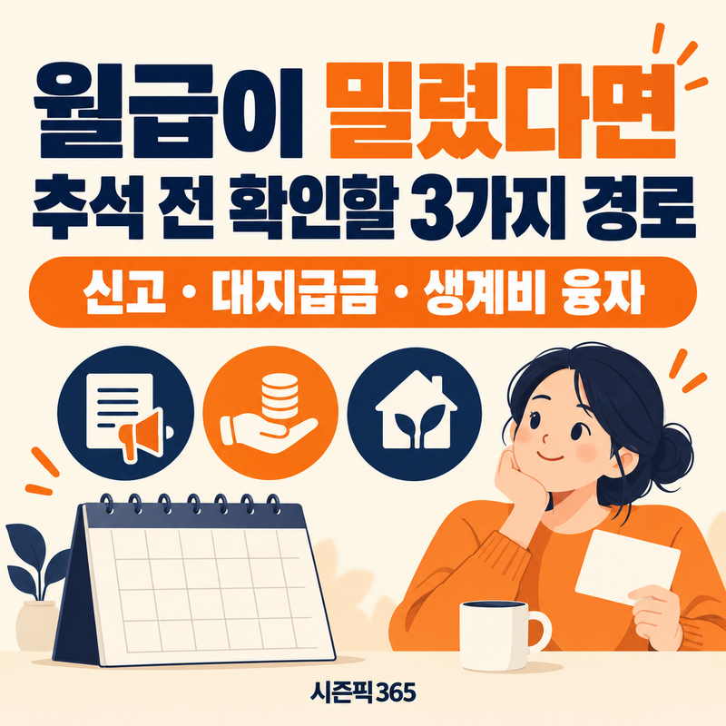임금체불 대지급금, 추석 전 밀린 월급 받으려면 어디부터 신청할까요