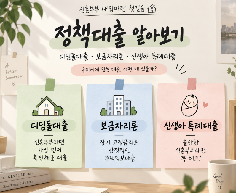 신혼부부 내집마련｜정책대출 알아보기(2026.09월 기준)