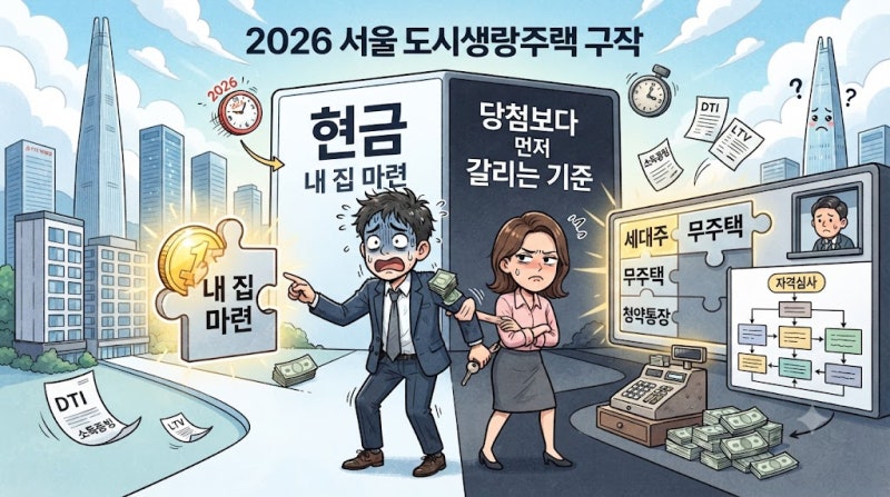 2026 서울 도시형생활주택 청약, 당첨보다 먼저 갈리는 현금과 자격