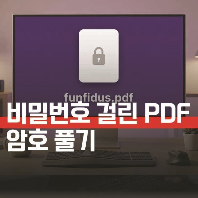 PDF 암호해제 방법, 크롬으로 비밀번호 없이 저장하기