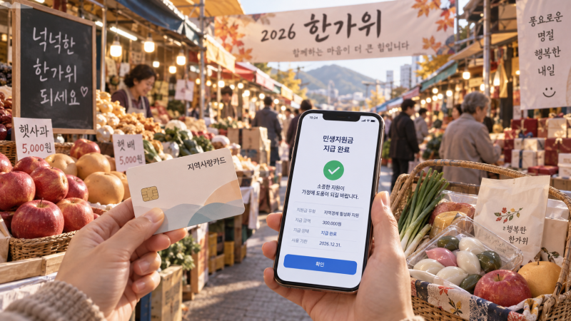 "나도 추석 민생지원금 받을 수 있나?" 지급 지역, 조건, 금액, 신청방법 정리!!