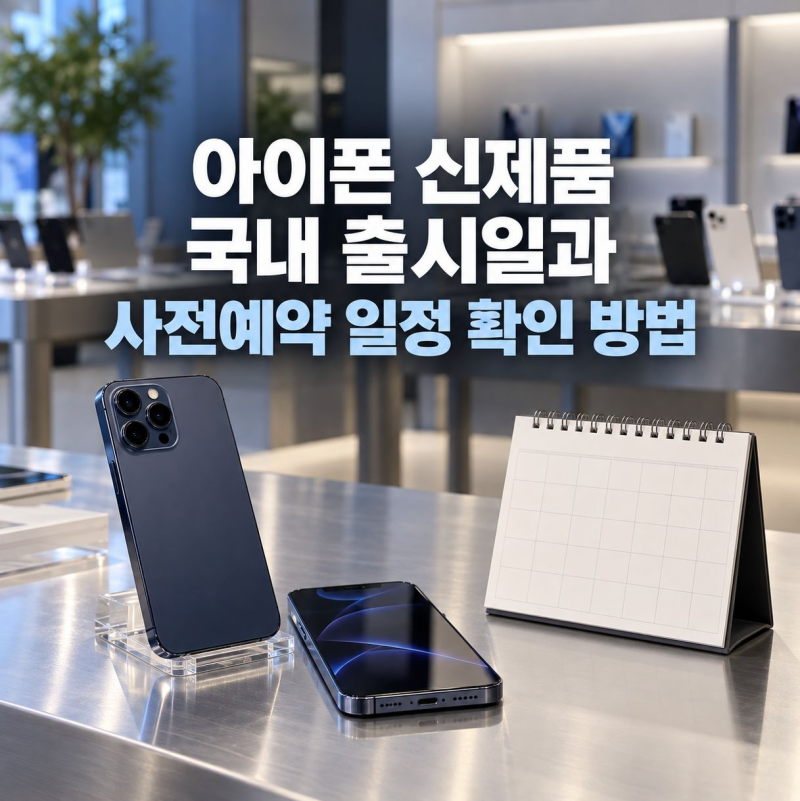 아이폰 신제품 국내 출시일과 사전예약 일정 확인 방법