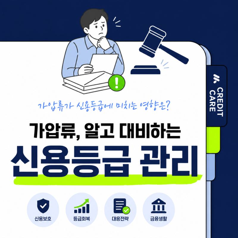 가압류하면 신용등급 떨어질까요? 가압류와 신용점수 관계 총정리