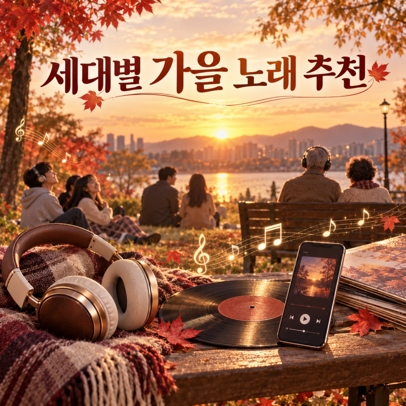 가을철 듣기 좋은 세대별 노래 추천