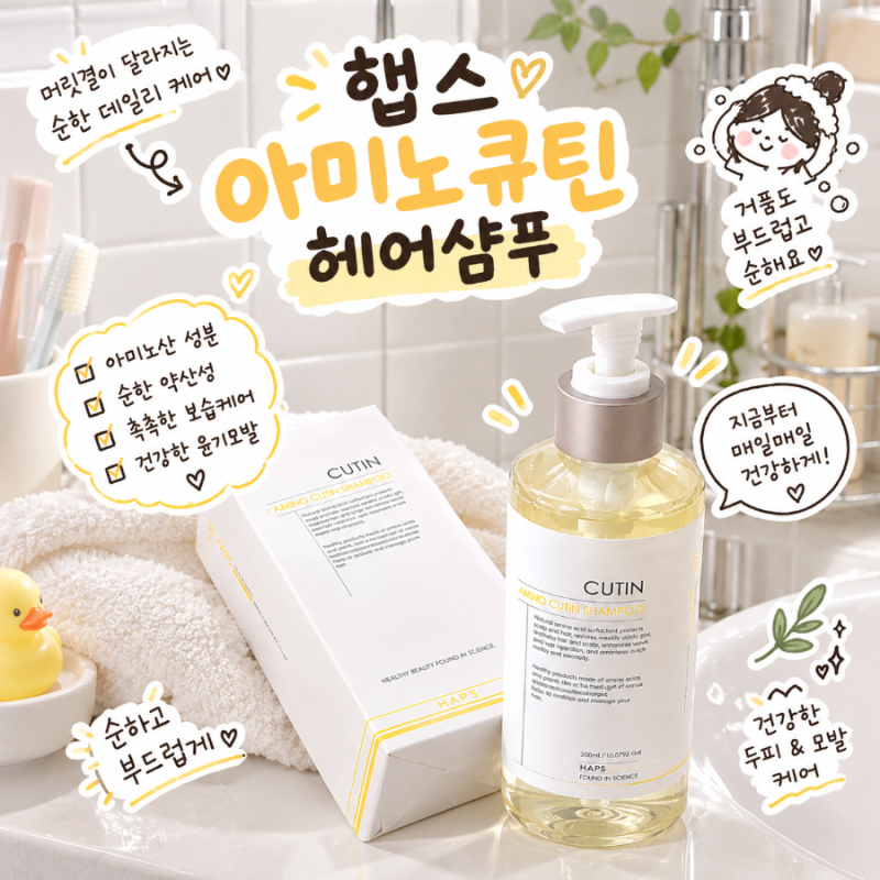 상한머리 극손상모 샴푸 추천｜약산성샴푸 햅스 아미노큐틴 샴푸 후기