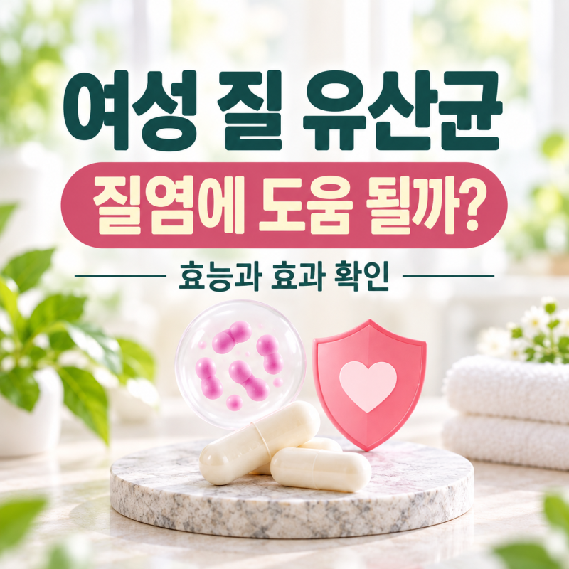 질염에 여성 질 유산균이 도움 될까? 효능과 효과 확인